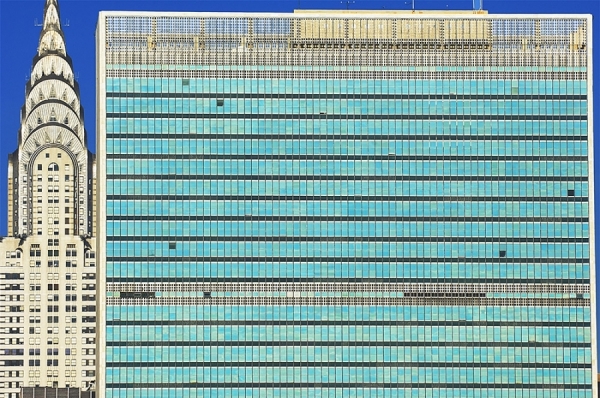 Photograph Mitchell Funk Chrysler And United Nations Buildings on One Eyeland